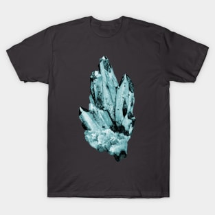 blue raspberry crystal cluster T-Shirt